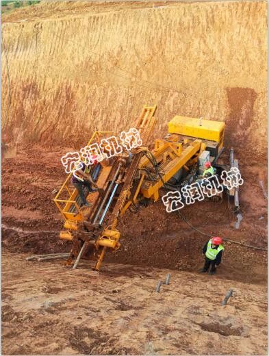 邊坡支護錨固鉆機的應(yīng)用過程