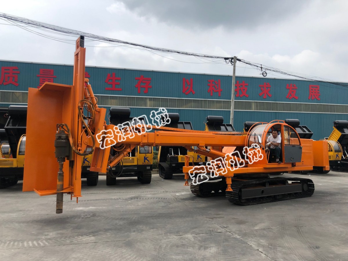 山東宏潤(rùn)15米護(hù)坡錨桿鉆機(jī)下線，護(hù)坡工程的施工技術(shù)